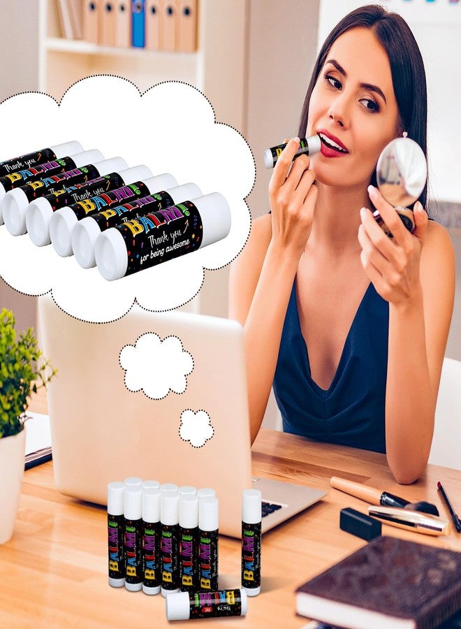 Siifert 50 Pack Employee Appreciation Gifts Bulk Valentine Teacher Students Gifts Lip Balm Staff Team Coworker Appreciation Thank You Gift Moisturizing Lip Gloss for Women Men Teacher Staff(Balm) - Image 4